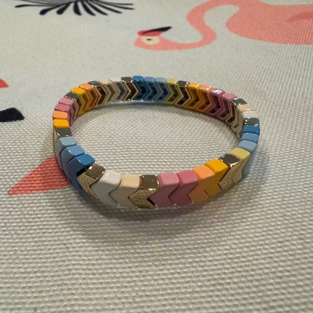 Roxanne Assoulin - Rainbow Brite Bit X Bit Colorful Stretch Bracelet - Picture 2 of 2